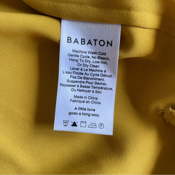 Babaton Wallace Wrap Dress in Mustard - Picture 5 of 8
